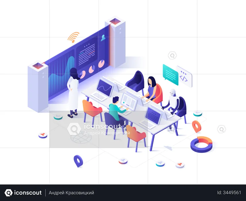 Business Team  Illustration