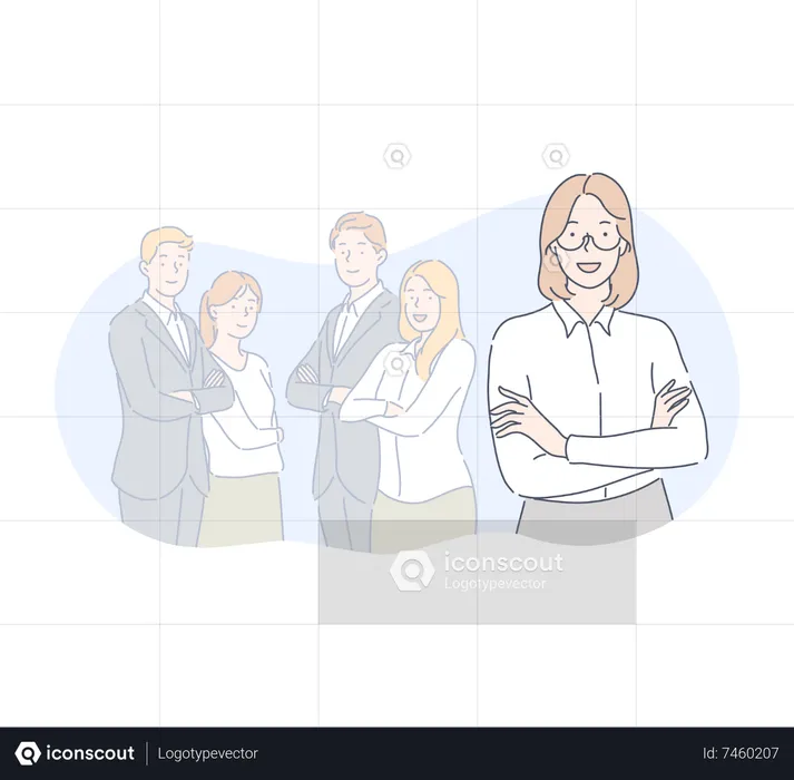 Business team leader  Illustration