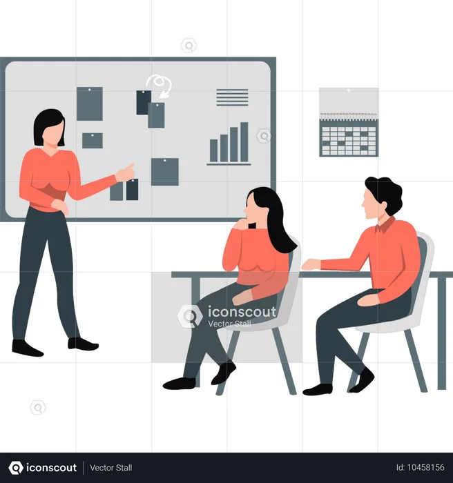 Business team working together  Illustration