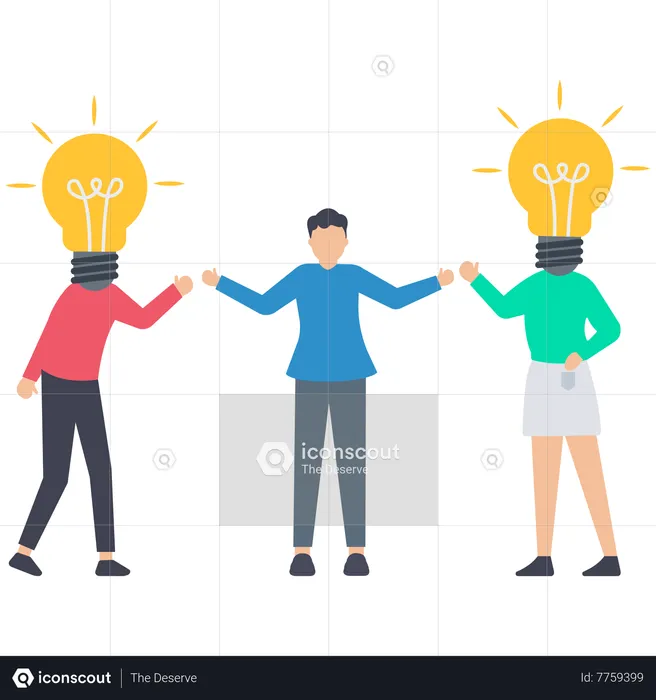 Business teamwork and Friendship  Illustration