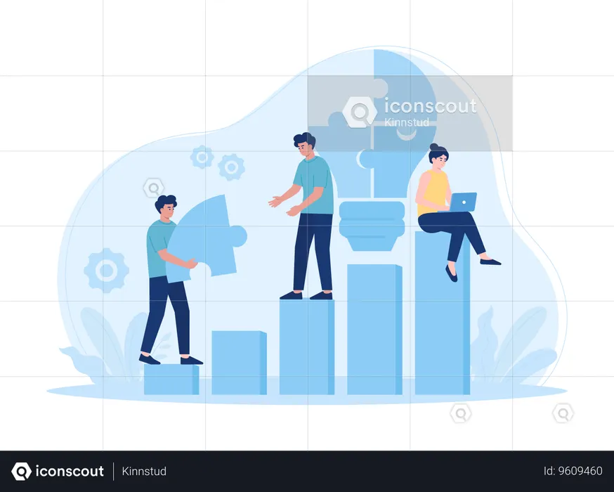 Business Teamwork  Illustration