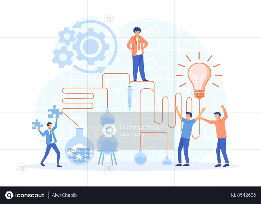 Business Teamwork  Illustration