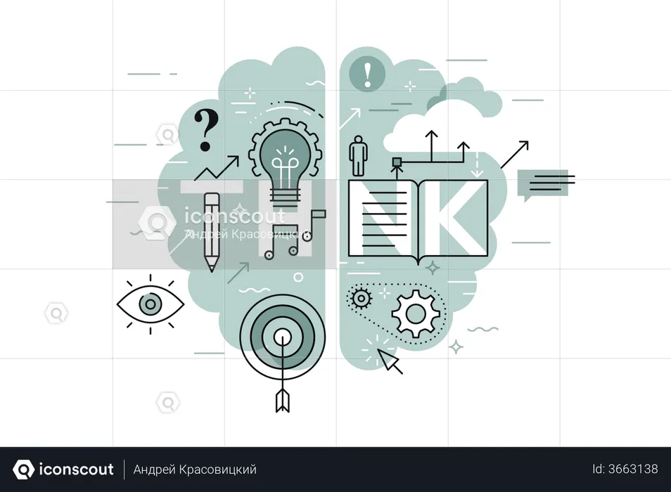 Business Think  Illustration