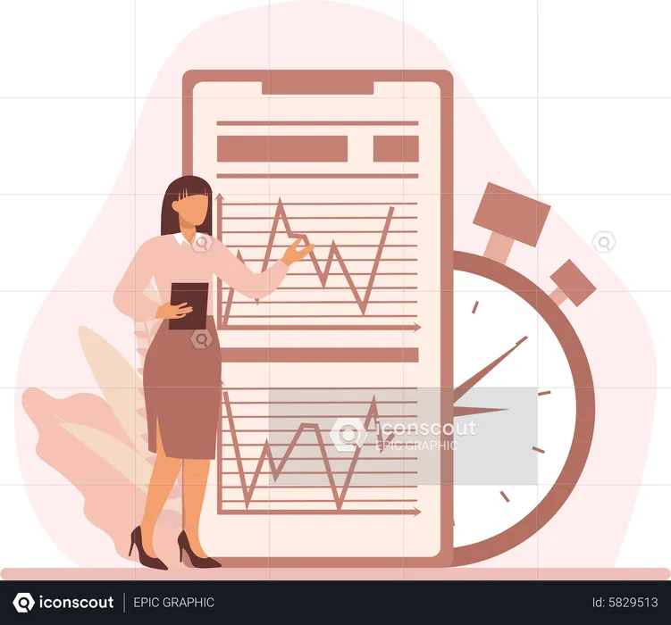 Business time analysis  Illustration