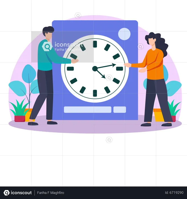 Business Time Management  Illustration