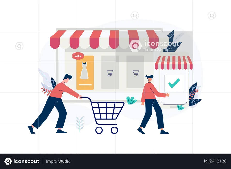 Business to consumer  Illustration