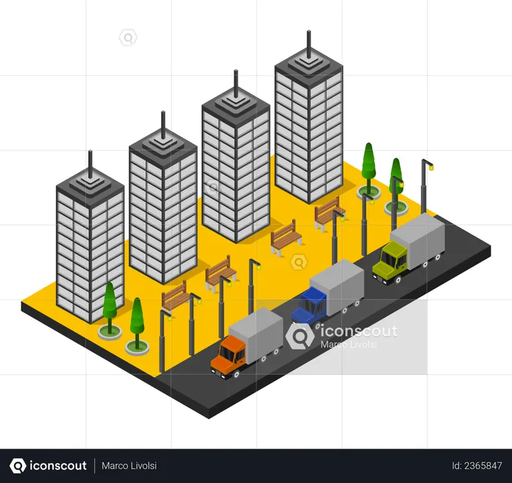 Business tower  Illustration