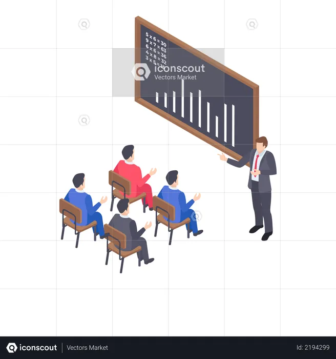 Business training  Illustration