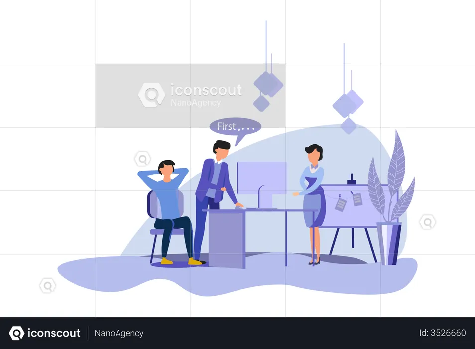 Business Training  Illustration