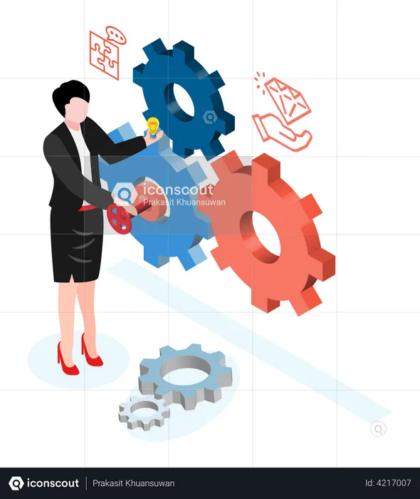 Business training  Illustration