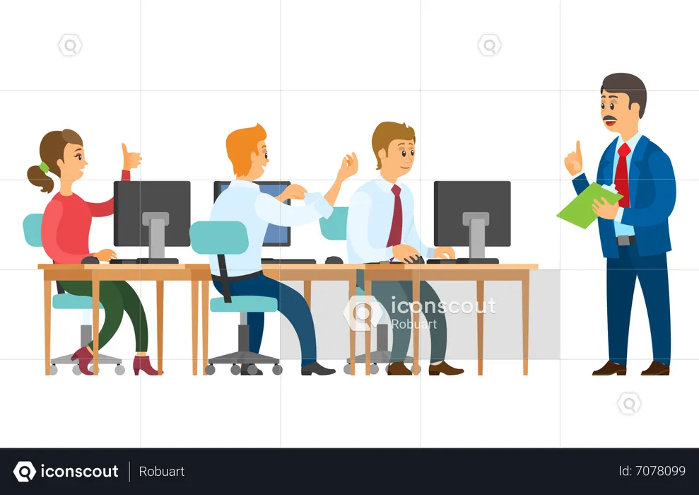 Business training  Illustration