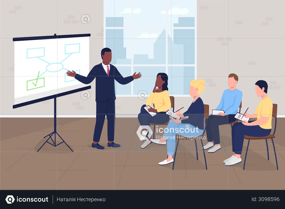 Business training  Illustration