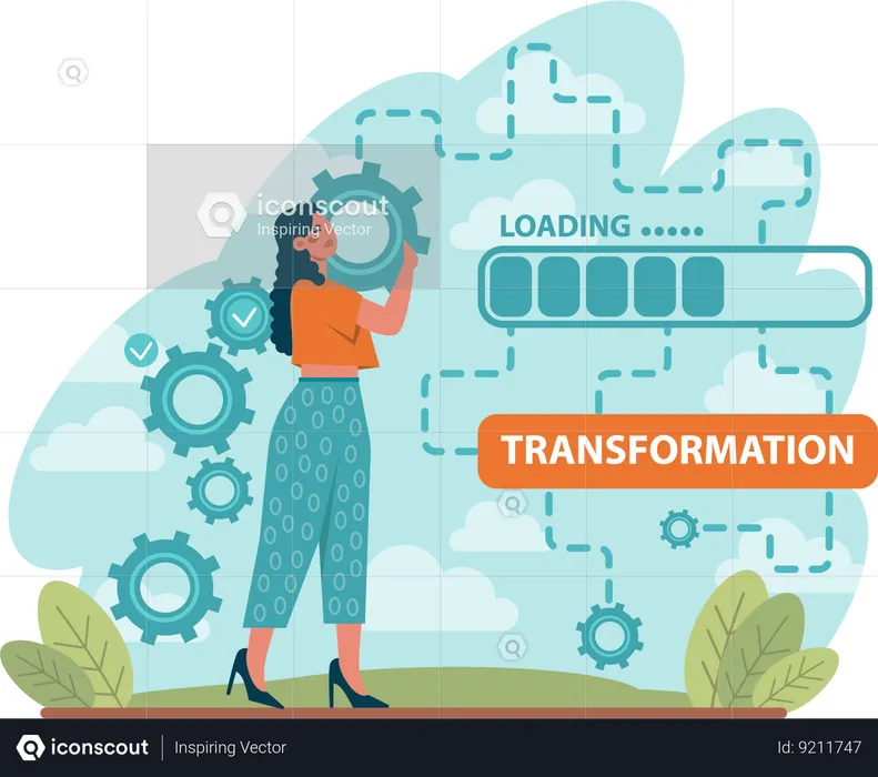 Business transformation  Illustration