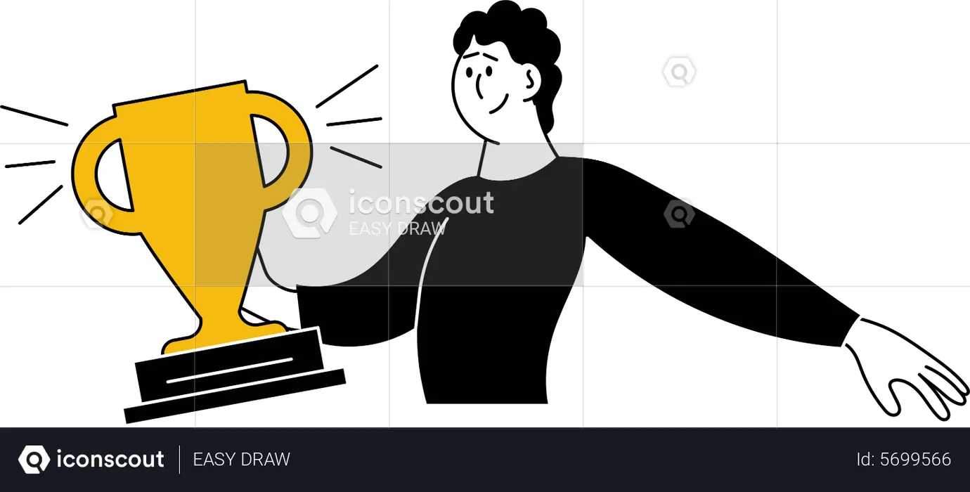 Business trophy  Illustration