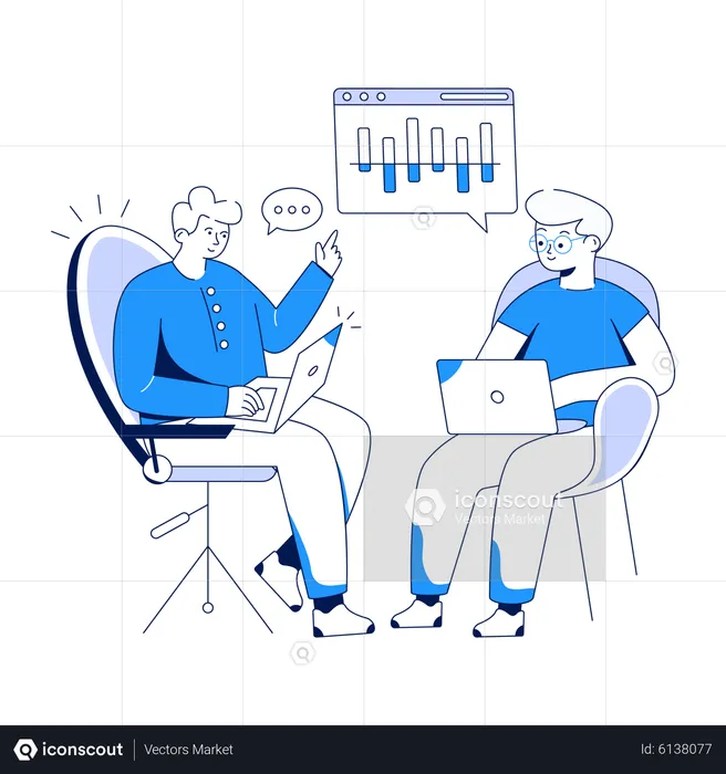 Business Virtual meeting  Illustration