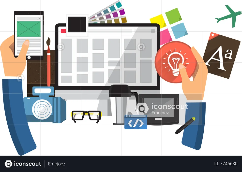 Business Web Design  Illustration