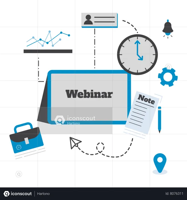 Business Webinar  Illustration