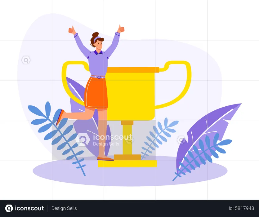 Business winner  Illustration