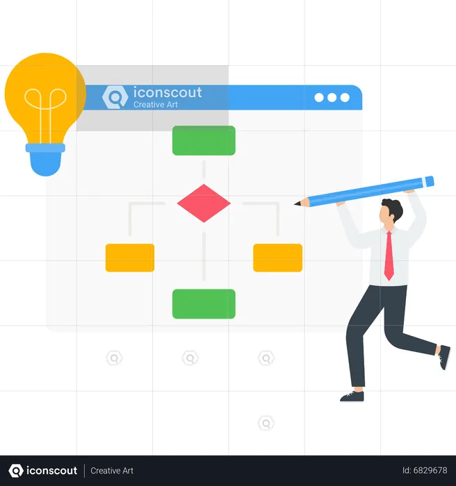 Business workflow  Illustration
