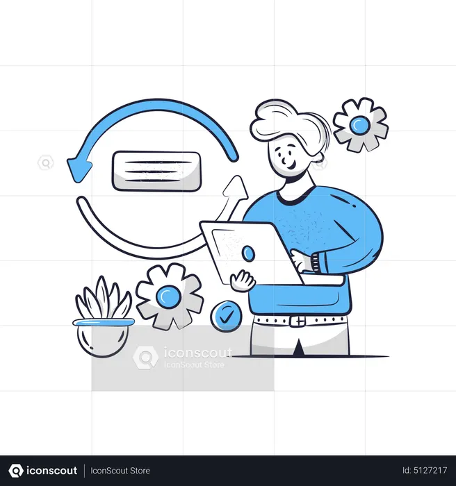 Business Workflow  Illustration