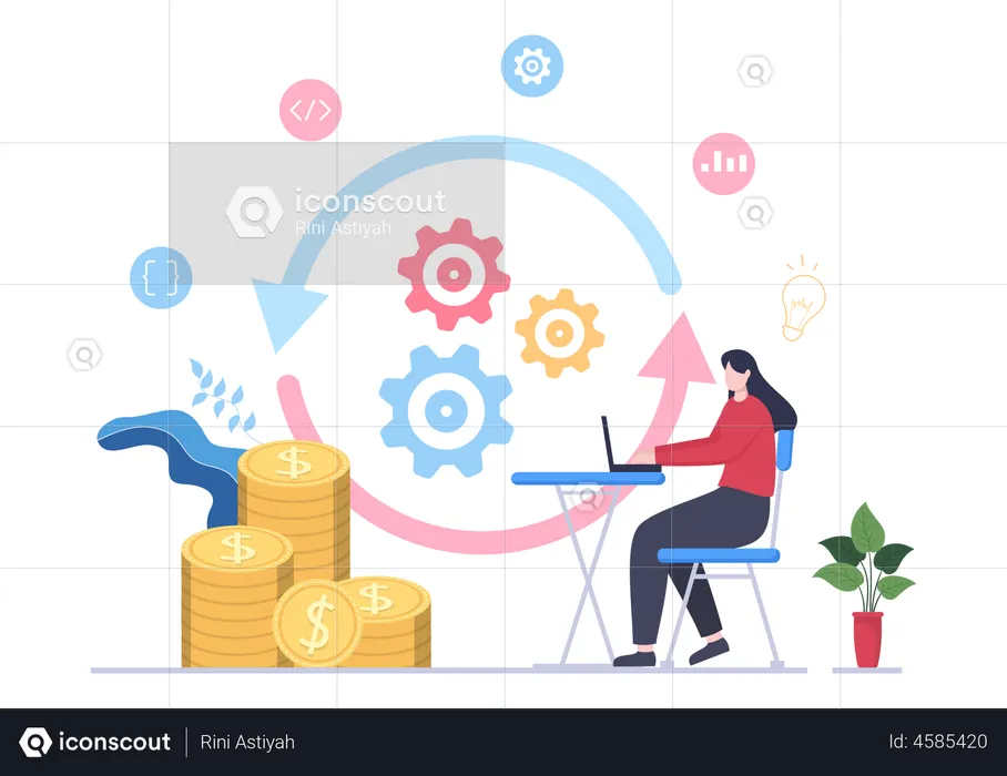 Business Workflow  Illustration