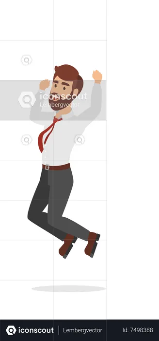 Businessman Celebrating  Illustration