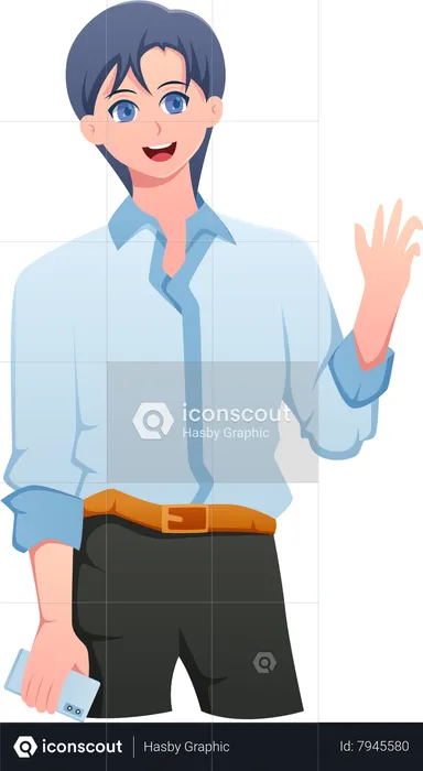 Businessman Character  Illustration