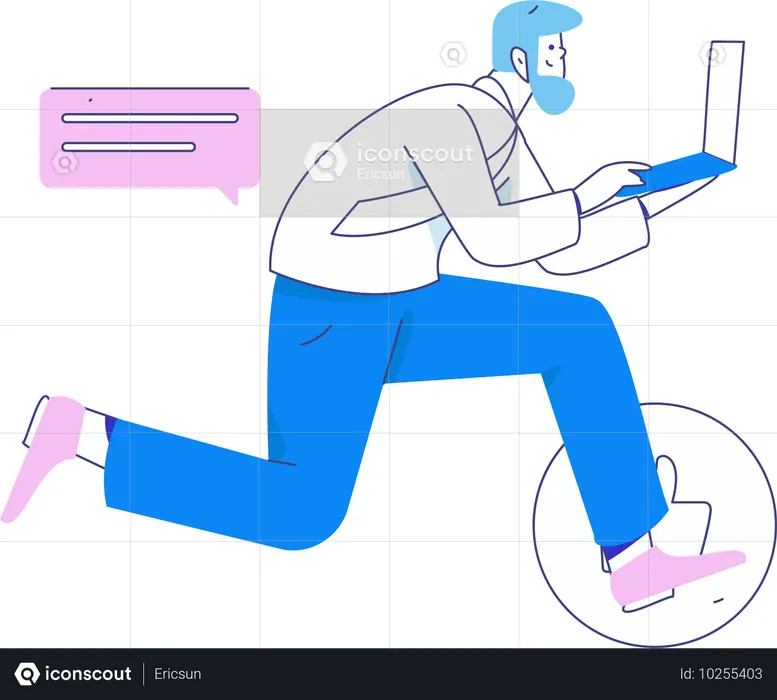 Businessman doing task management  Illustration