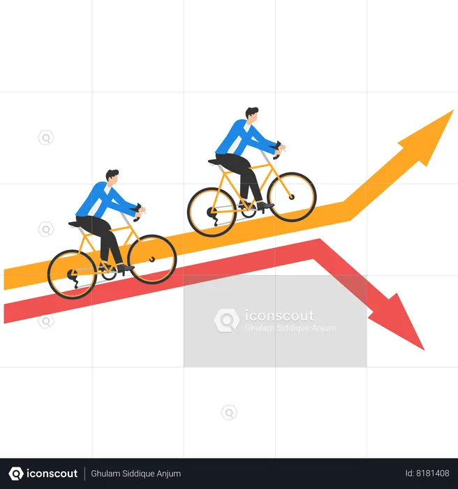 Businessman faces confusion in choosing right path  Illustration