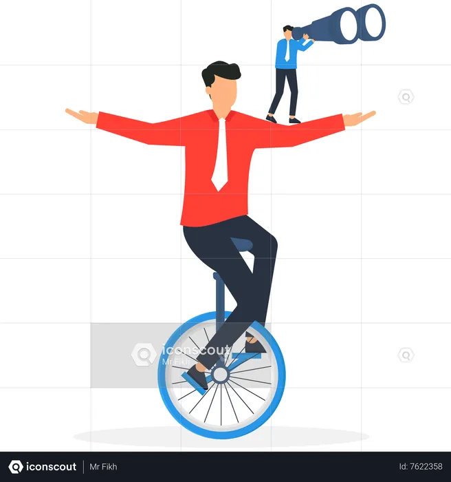 Businessman finding new opportunity  Illustration