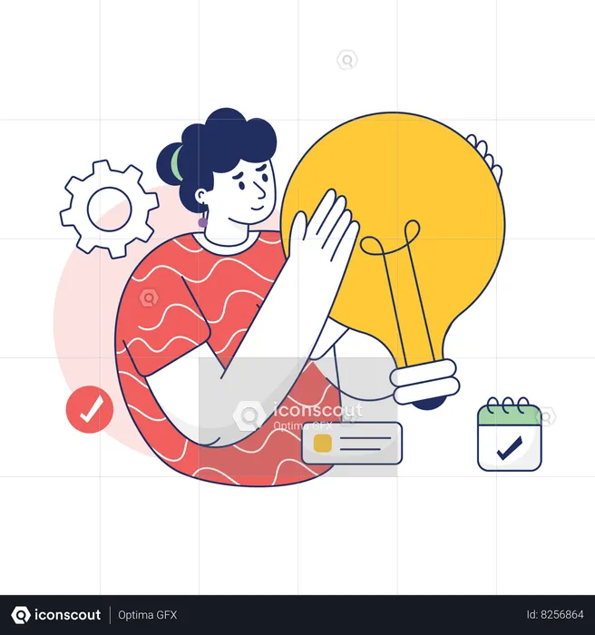 Businessman have Creative idea  Illustration