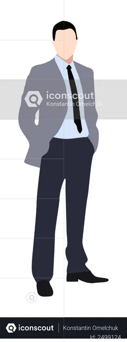 Businessman in suit  Illustration