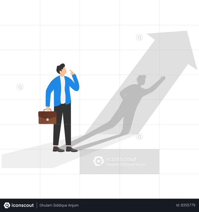 Businessman is finding path  Illustration