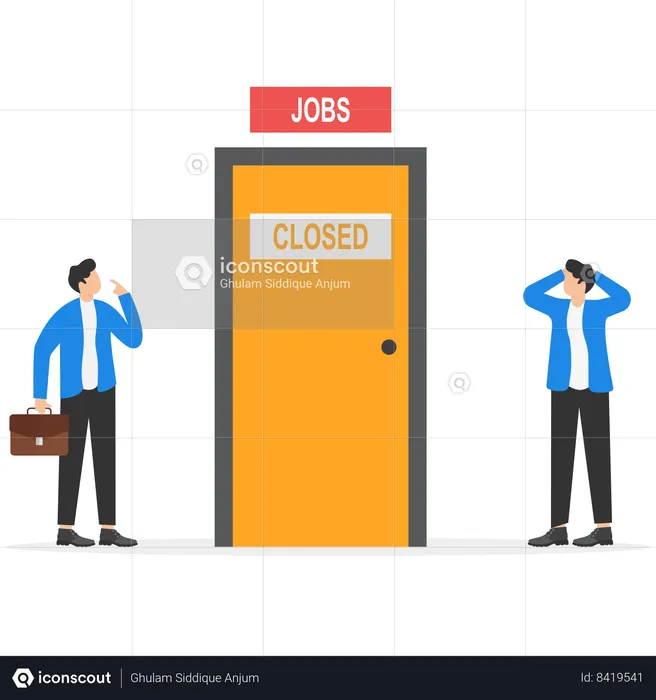 Businessman is frustrated  Illustration