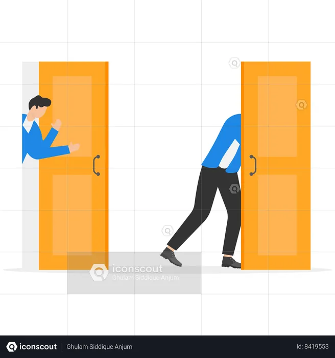 Businessman is looking for opportunity  Illustration