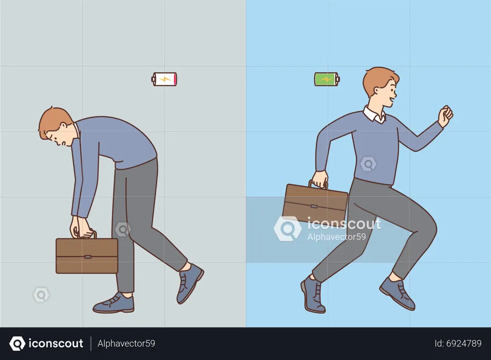 Businessman  life  Illustration