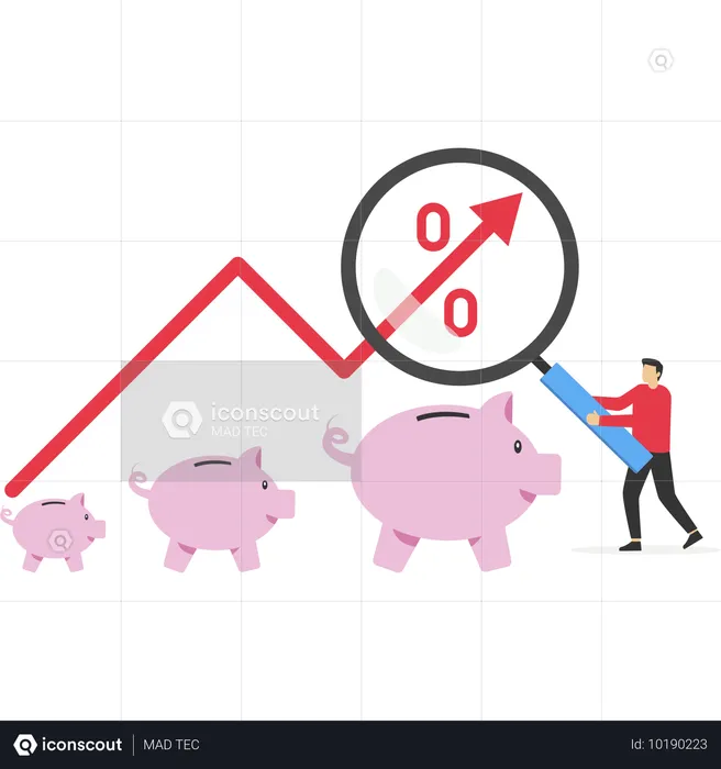 수입 창출 방법을 찾는 사업가  일러스트레이션