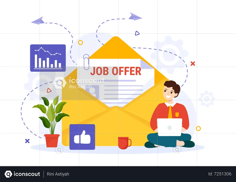 Businessman Recruitment Search  Illustration