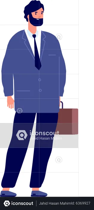 Businessman standing  Illustration