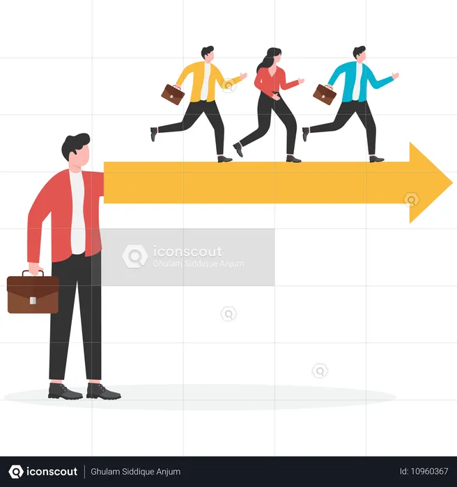 Businessman Support or help to solve problem  Illustration