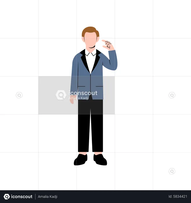 Businessman thinking  Illustration