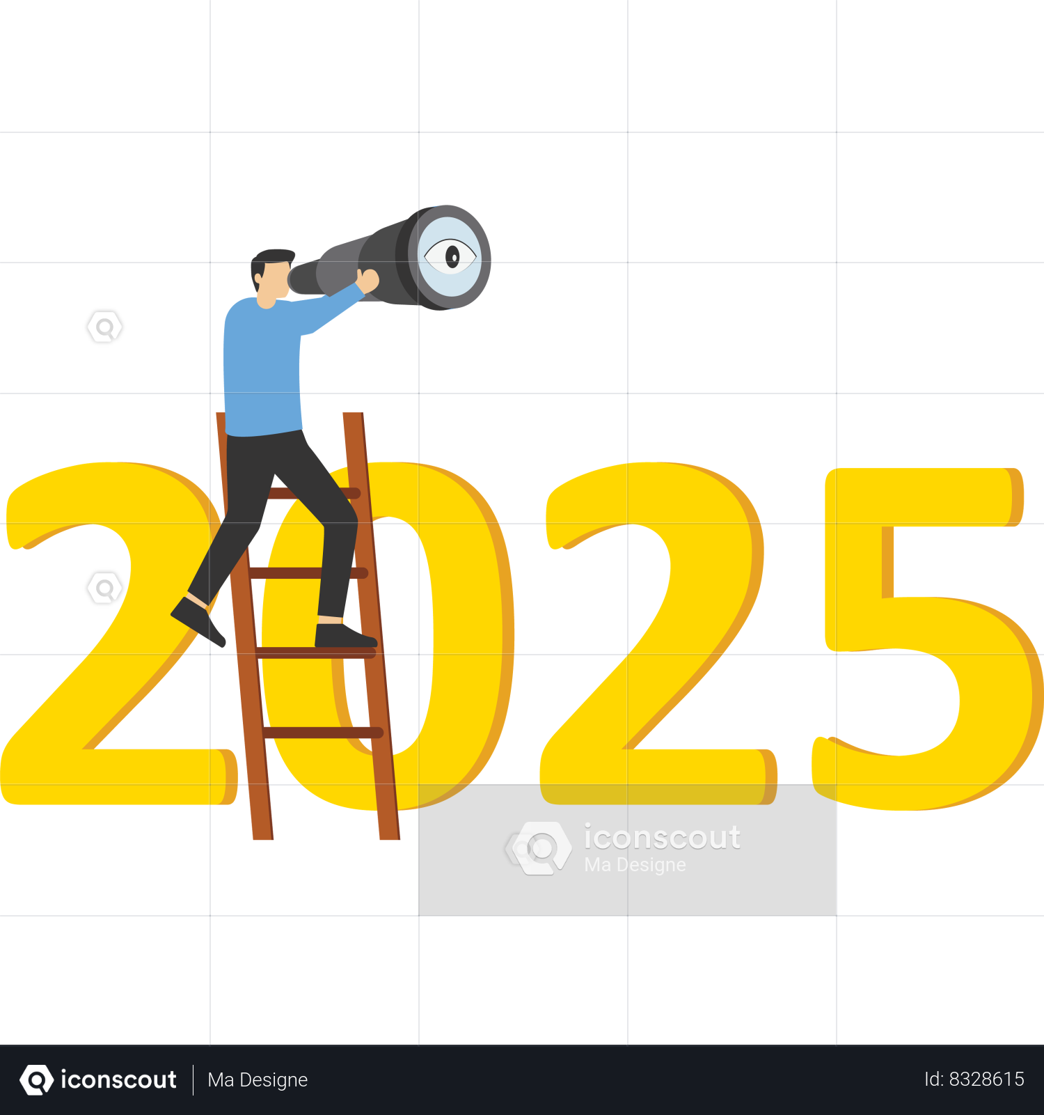 Best Businessman Using Telescope To See Vision On Top Of Ladder Above Businessman Using Telescope To See Vision On Top Of Ladder Above Year 2025 Number 10281832 8328615