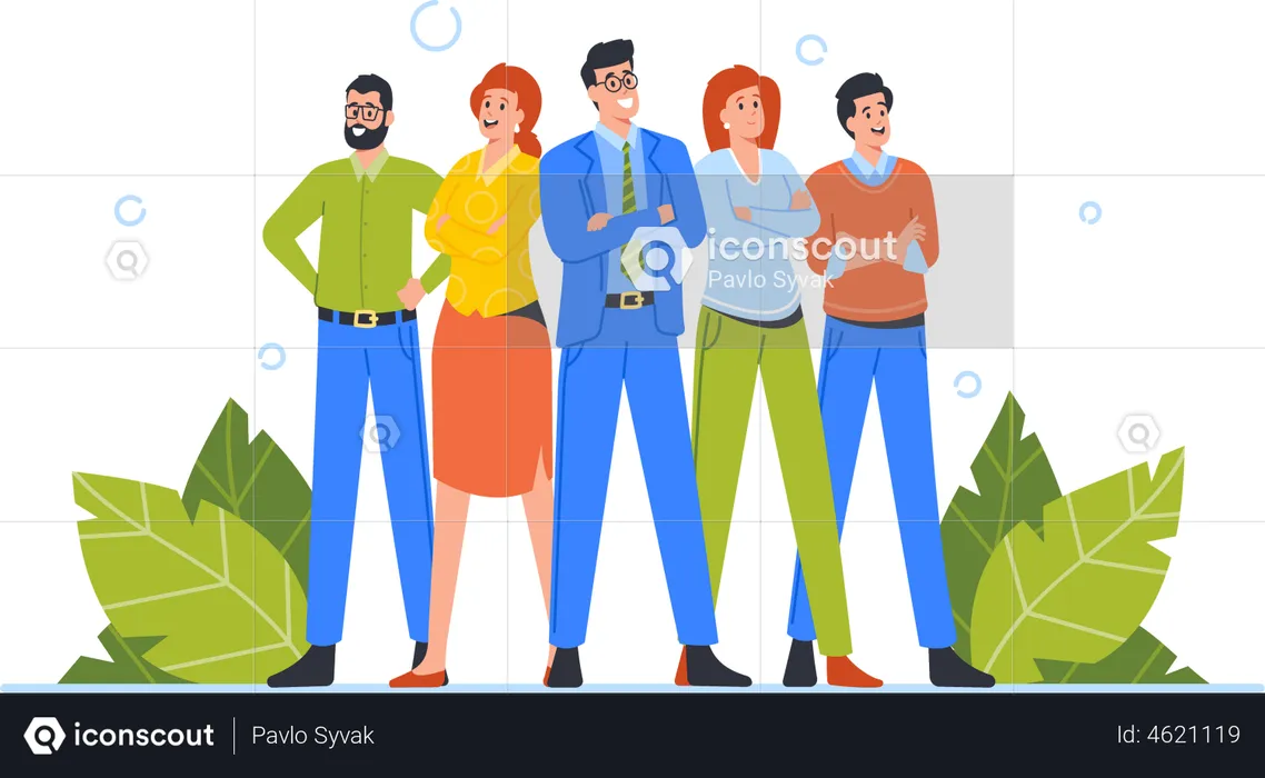 Businessmen Team  Illustration