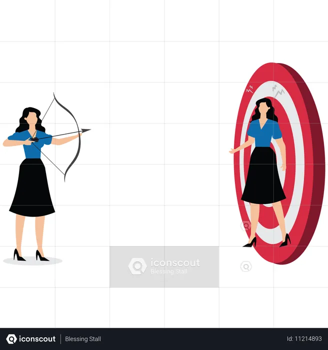 Businesswomen are targeted  Illustration