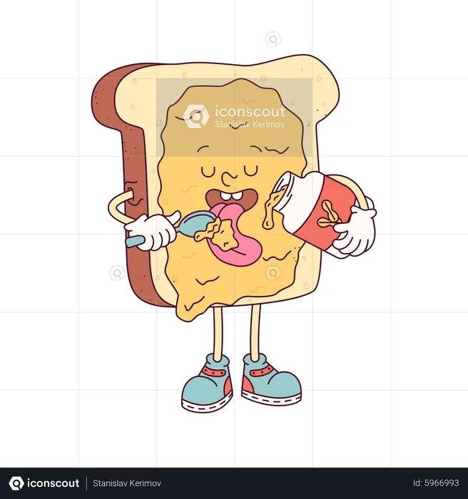 Butter Toast  Illustration