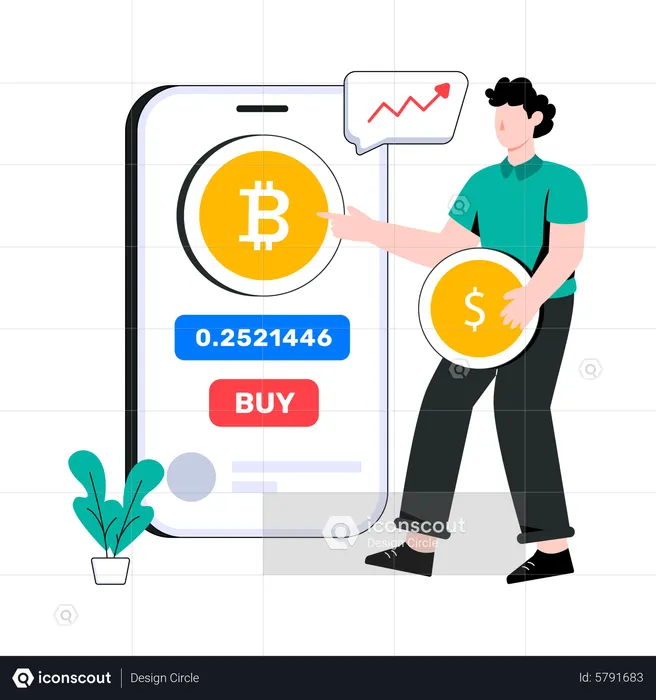 Buy Bitcoin  Illustration