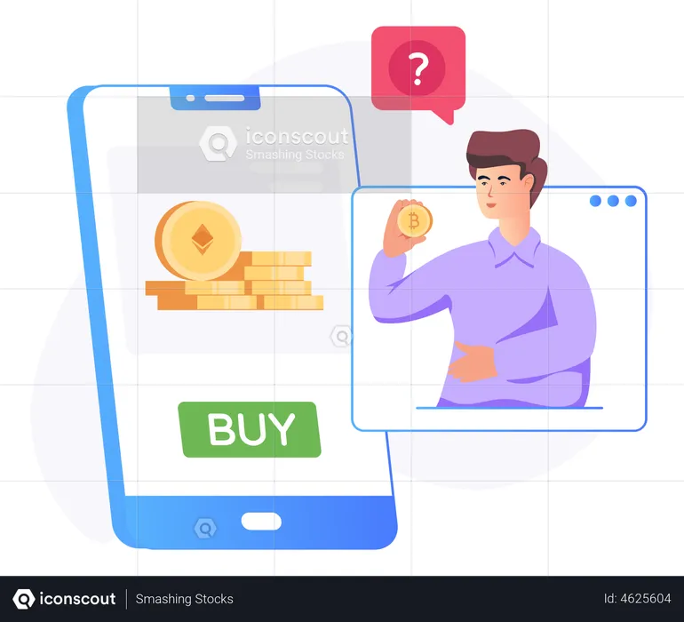 Buy Bitcoin  Illustration