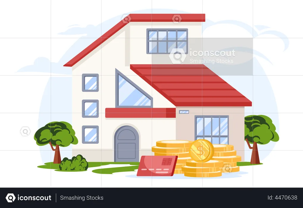Buy House  Illustration