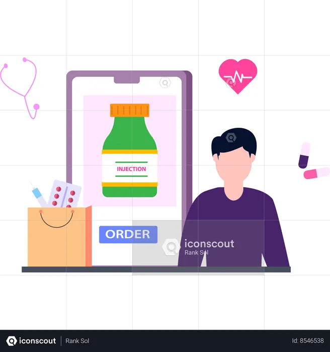 Buy Medicine Online  Illustration