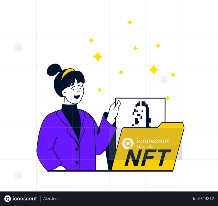 Nft 구매  일러스트레이션